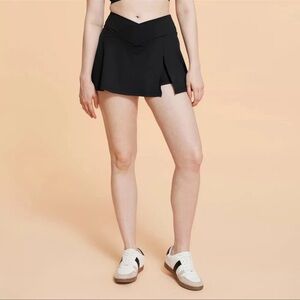 💫 Blogilates Women's Criss Cross Slit High-Rise Skort